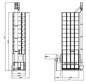 Fast And Safety Batch Grain Dryers / Mechanical Grain Dryer With Biomass Furnace