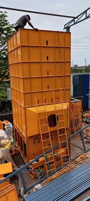 ফ্লো শস্য ড্রায়ার মেশিন মেশান / ব্যাচ তিল শুকনো মেশিন প্রতি 35 টন